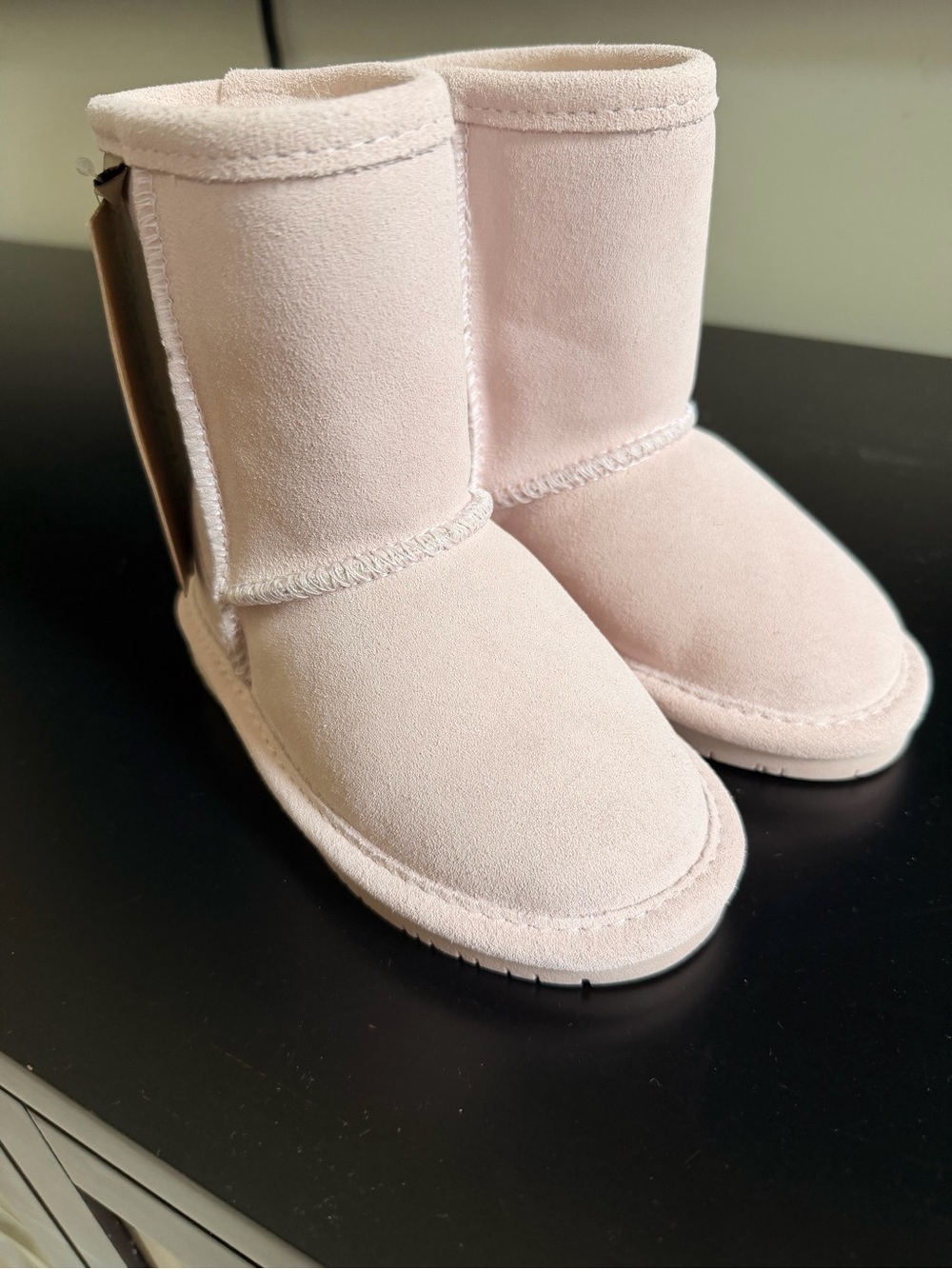 BearPaw Kids’ Winter Boots in Pale Pink